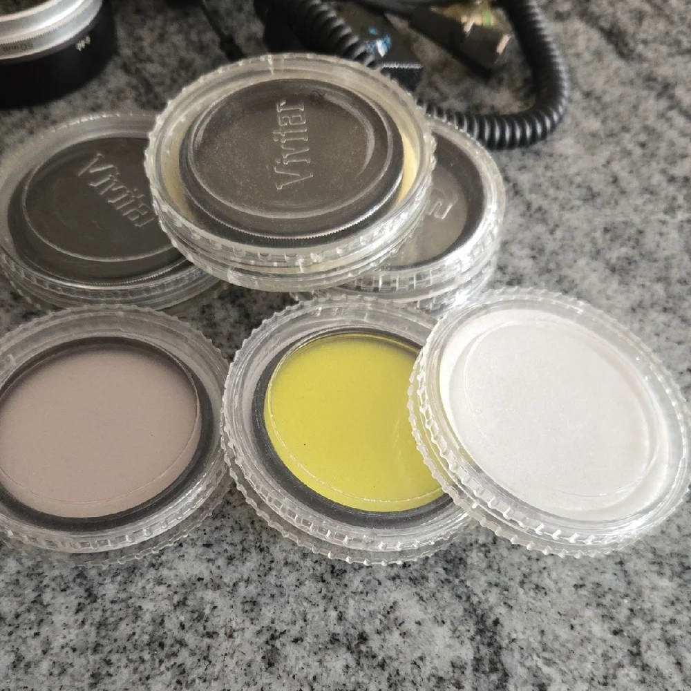 Canon Viviatar Astron Vintage Camera Lens Filters Flash 11 Piece Photography Kit